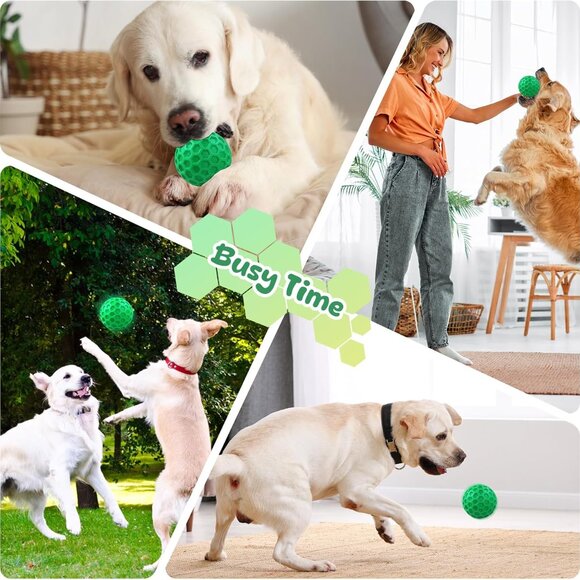Tough Dog Chew Toys for Aggressive Chewers, Indestructible Dog Balls for Aggress - Picture 7 of 8